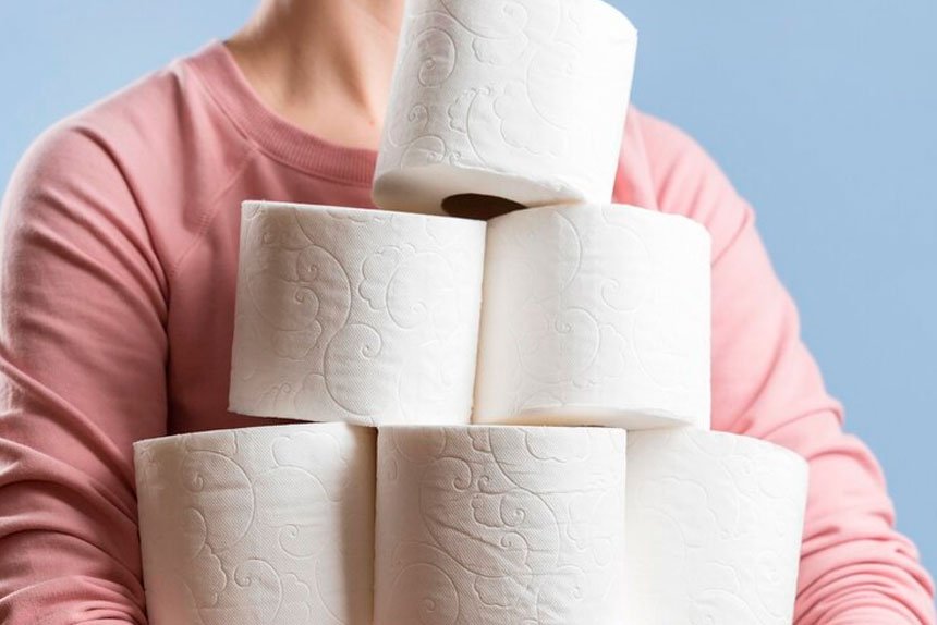 Bizarre focus on toilet paper and sandbags