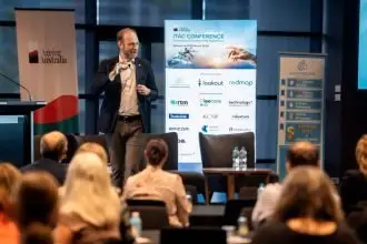 CEO Tom Symondson speaking at Ageing Australia’s recent ITAC conference in Melbourne.