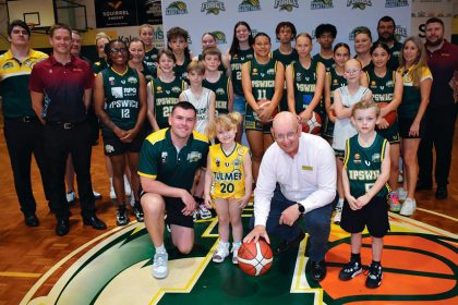 BOOMING SPORT: Shayne Neumann is a passionate supporter of Ipswich basketball.