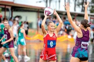 CENTRE OF ATTENTION: Action from the tournament.