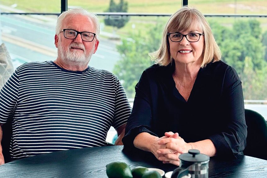 Jacqui and Robert Hill are enjoying life at Aveo’s Springfield Vista Retirement Living community.