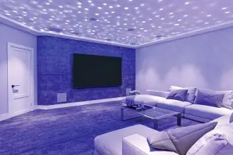 Lighting can make or break the mood in a media room.