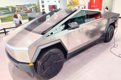 It’s not street legal but Tesla’s electric truck was the centrepiece of the motor show. PHOTO: Jennifer Dudley-Nicholson/AAP PHOTOS