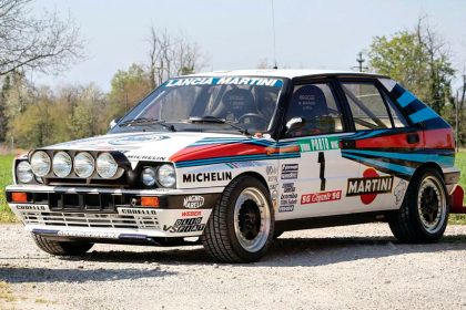 This 1989 Lancia Delta won in the World Rally Championship.