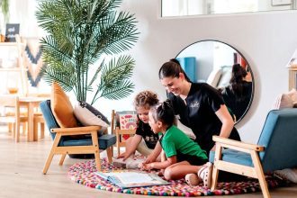 EXCITING VARIETY: Children are involved in stimulating learning programs.