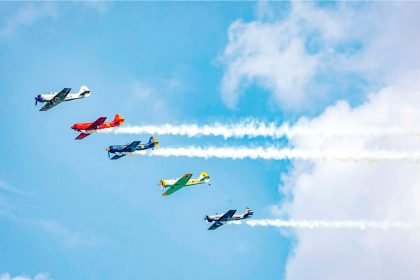 SKY HIGH: There will be action aplenty at this weekend’s festival.