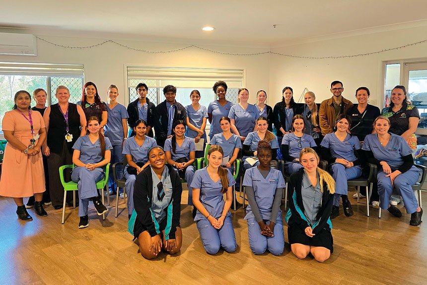 SPECIAL VISIT: Feedback from the students and their teachers was overwhelmingly positive.