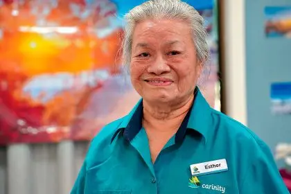 MEANINGFUL ROLE: Esther loves helping others.