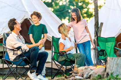 FUN FOR ALL: Family time beside an open fire, meet and greet with local Highland cattle, and plenty of that “country feel”.
