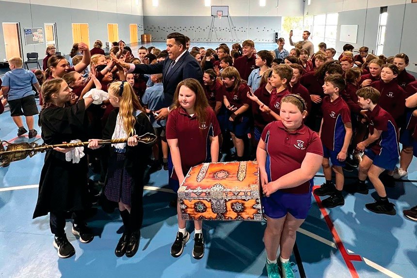 AIMING TO INSPIRE: The Parliament in Schools Program is educating the next generation of voters and leaders.