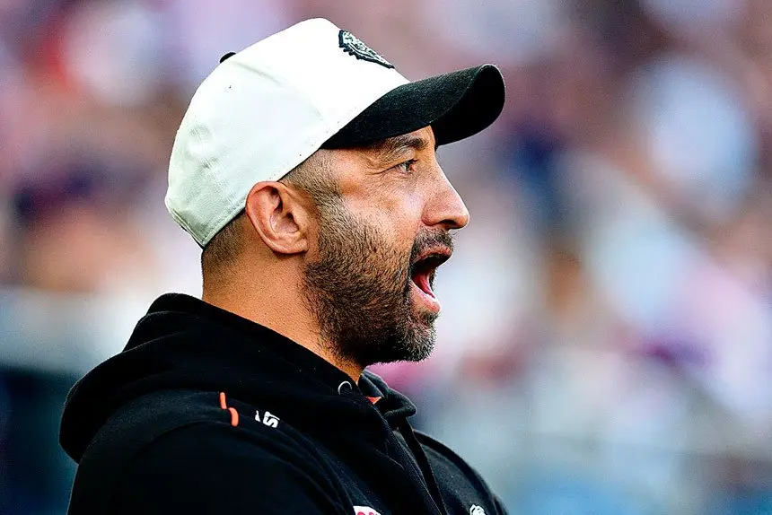 Tigers coach Benji Marshall during the NRL Round 18 match between the Sydney Roosters and Wests Tigers. PHOTO: AAP Image/Steven Markham
