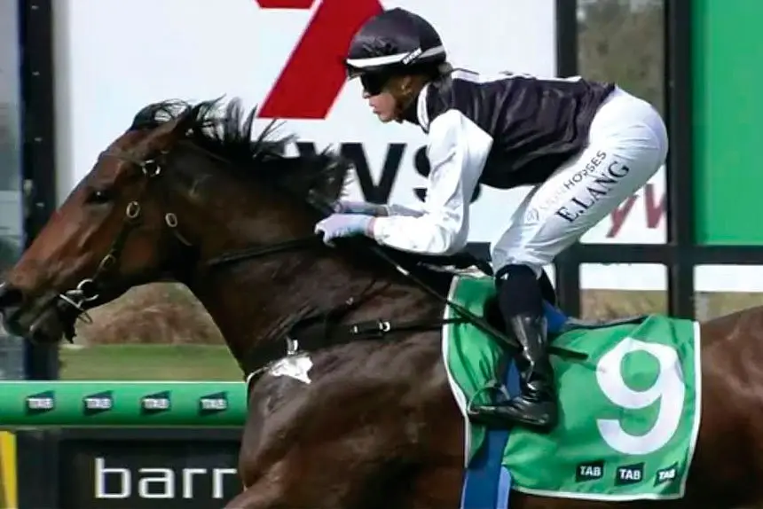 WINNING RETURN: Emily Lang on board Deep Vegas wins at Ipswich.