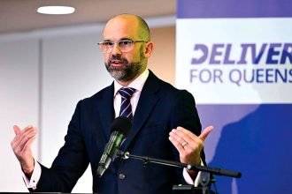 Treasurer David Janetzki hands down his first State Budget.