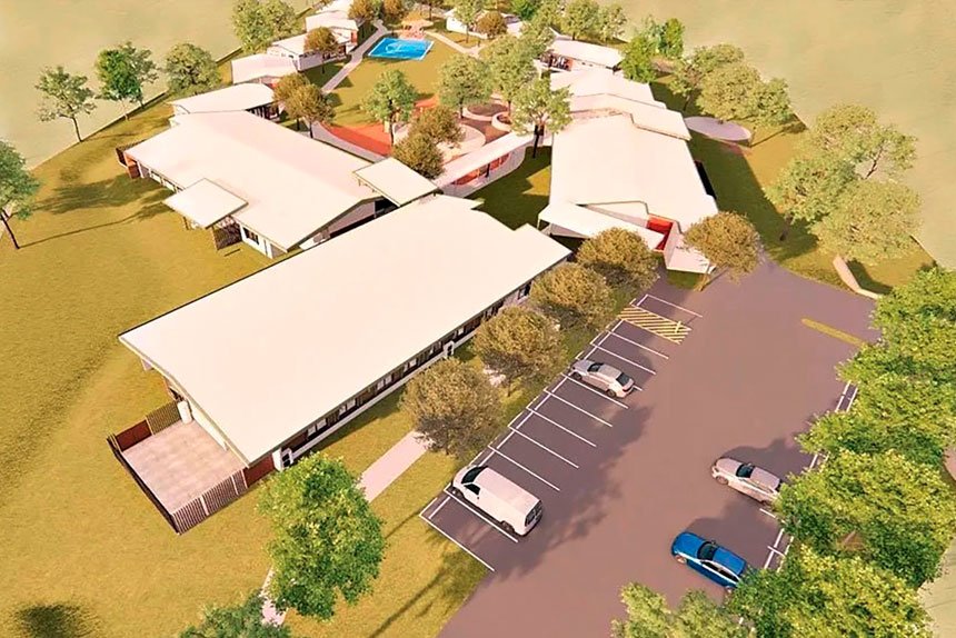 CONTROVERSIAL: An artist’s impression of how the Raceview facility will look.