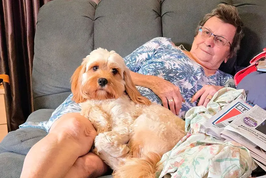 ALWAYS THERE: A loyal Marie Hartfiel.