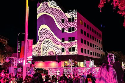 Buildings throughout the city will be illuminated during the SPARK Festival.
