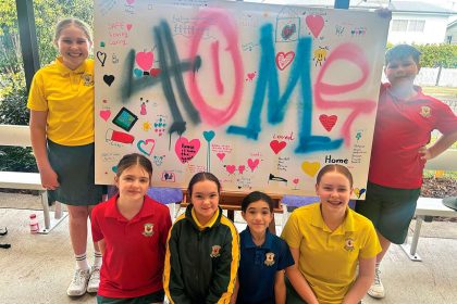COLOURFUL MESSAGE: The community artwork has given the community a voice around homelessness.