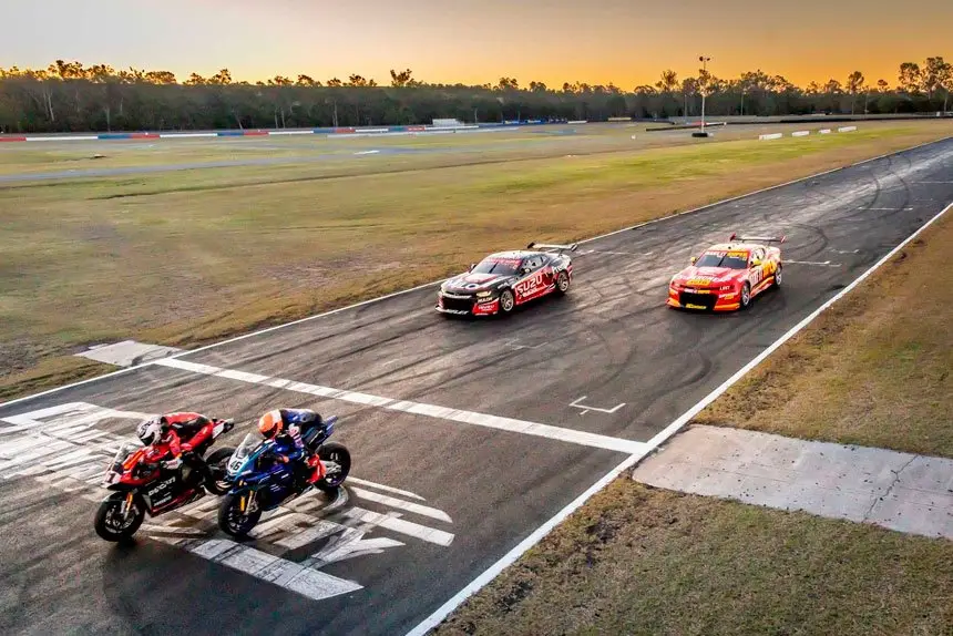 Superbikes and Supercars will light up the track at the Queensland Raceway this weekend.