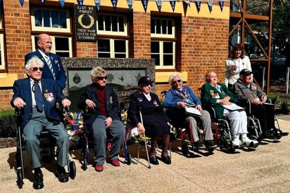 Ipswich veterans were honoured during services at Soldiers Memorial Hall and Milford Grange.