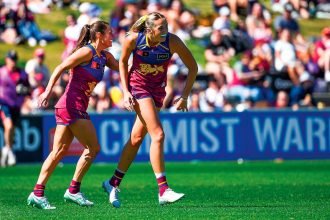 Lions forward Taylor Smith was one of the standout players in her side’s victory over Fremantle last weekend. PHOTO: AAP Image/Jono Searle