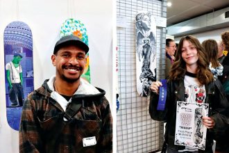 (Left) Winner of the Open section, Jonah Yaman. (Right) Winner of the Junior section, Mia Hardy.