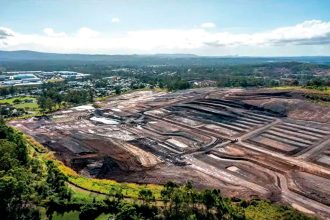 MOVING AHEAD: Earthworks and land clearing at the old Claypave site are well underway.