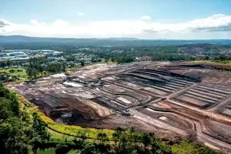 MOVING AHEAD: Earthworks and land clearing at the old Claypave site are well underway.