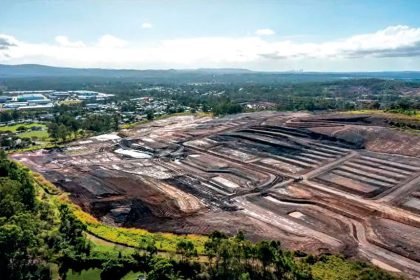 MOVING AHEAD: Earthworks and land clearing at the old Claypave site are well underway.