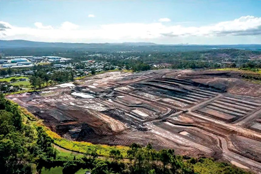 MOVING AHEAD: Earthworks and land clearing at the old Claypave site are well underway.