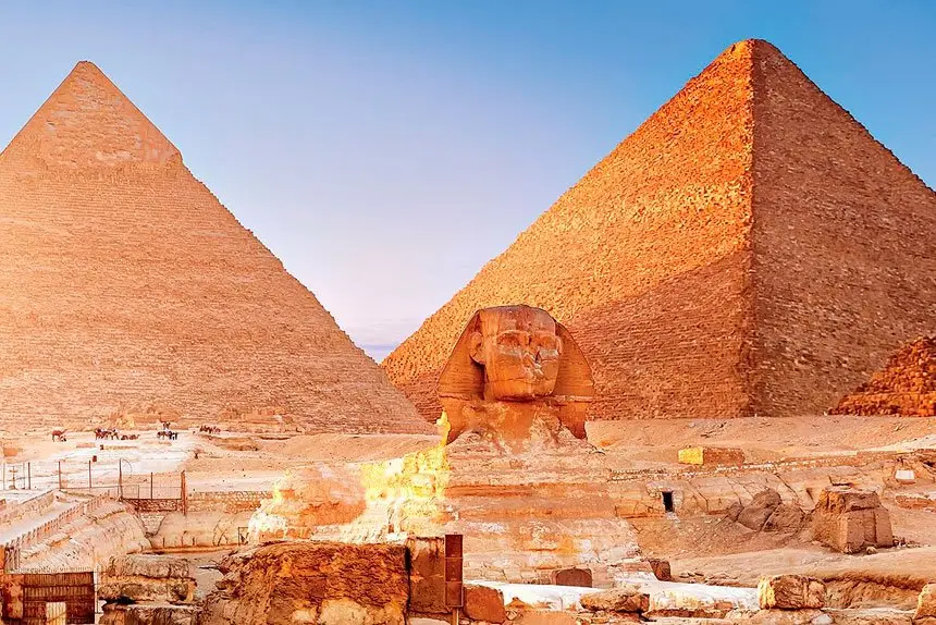 HISTORIC: The Pyramids of Giza.