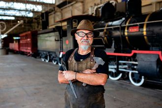 LOOKING BACK: Galvanized includes heritage trades workshops at Queensland Museum Rail Workshops.
