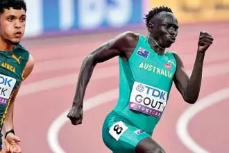 BUILDING UP: It will be a bigger and stronger Gout Gout that the world faces in coming years. PHOTO: AP PHOTO