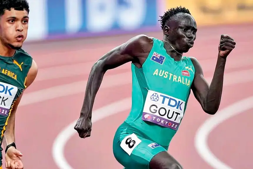 BUILDING UP: It will be a bigger and stronger Gout Gout that the world faces in coming years. PHOTO: AP PHOTO