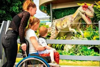 Children can take in 12 dinosaur replicas as part of the Council’s school holiday event.