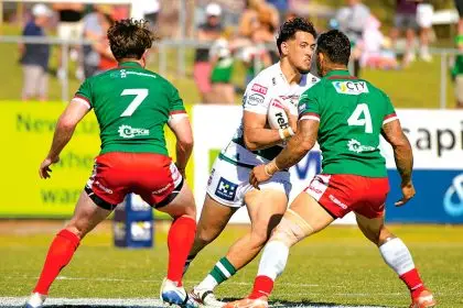 TOP EFFORT: The Jets put in a valiant effort after an early shake-up in the HostPlus Cup clash with the Wynnum Manly Seagulls. Photo: Chris Lenehan
