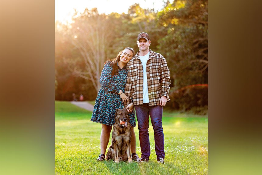 GREAT START: Young Ipswich couple Becky and Darcy Clark are delighted to be homeowners.