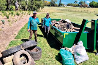 LARGE HAUL: Some of the rubbish collected by the Ocean Crusaders.