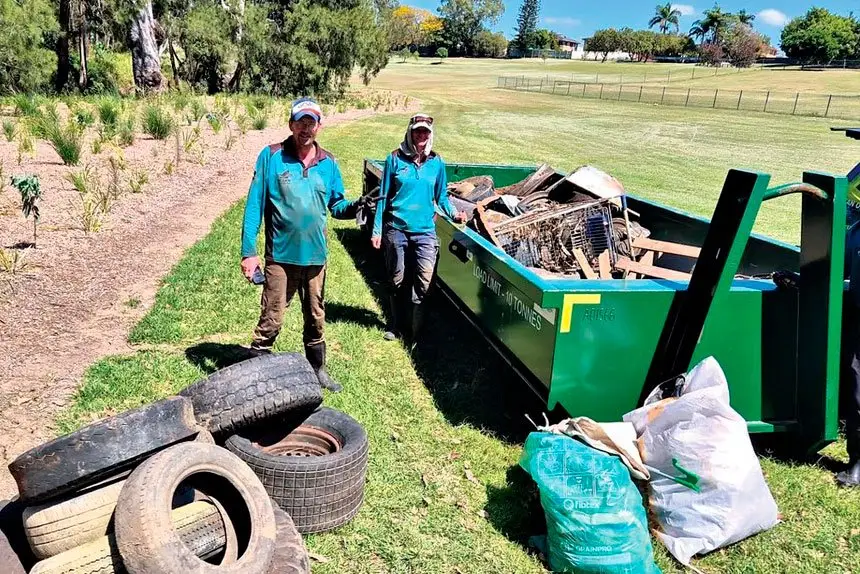 LARGE HAUL: Some of the rubbish collected by the Ocean Crusaders.