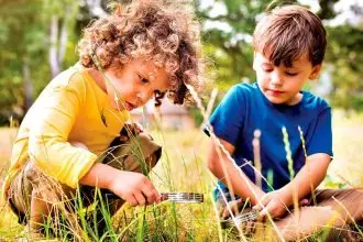 YOUNG HELPERS: The hunt is on for new species.