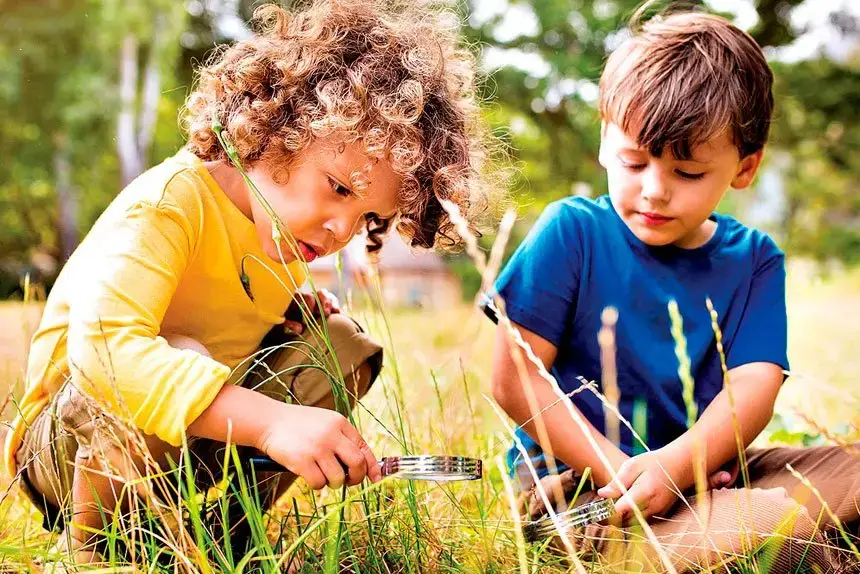 YOUNG HELPERS: The hunt is on for new species.