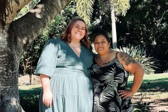 NEVER FORGOTTEN: Shyleen Fazackerley in a treasured moment with her sister Kierra-Lea Jensen.