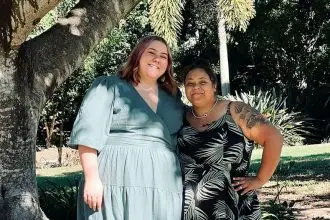 NEVER FORGOTTEN: Shyleen Fazackerley in a treasured moment with her sister Kierra-Lea Jensen.