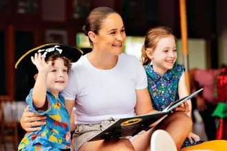 COMMUNITY SERVICE: First 5 Forever Ambassador Ash Barty loved the chance to promote reading to children.