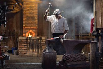 HAMMER TIME: Peter Kelly from Cooneana Blacksmiths which will be operating on the day. Photo: Dale Travers