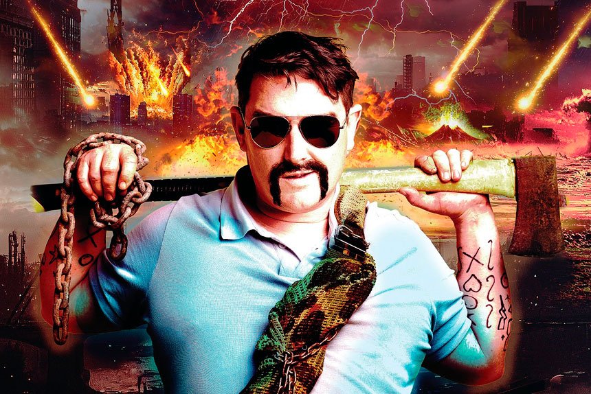 HARD FACTS: In Heath Franklin’s latest show, Chopper has come back from the future, where everyone has gone a bit soft.