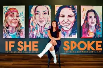 CELEBRATION OF HOPE: Rhiannon Hetherington spent a year gathering stories from women across Australia.