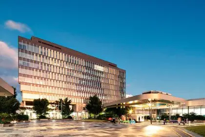 NUMBERS UP: Tulmur Place at a quieter time.