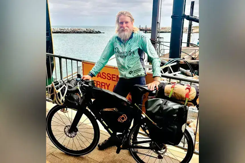 PEDAL POWER: Nothing has shaken the determination of cyclist Nic Tremaine.