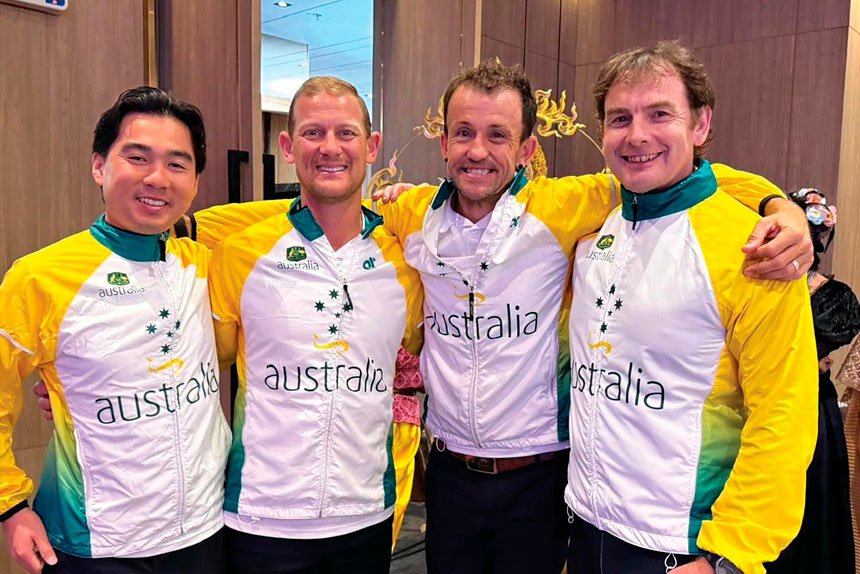 The Australian team won the silver medal in Bangkok.