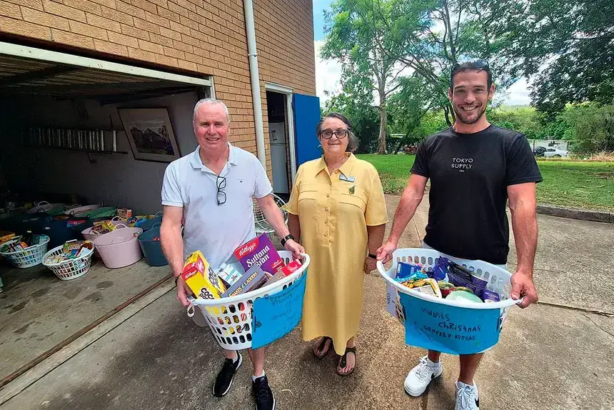 Vinnies hampers will be well received this Christmas.